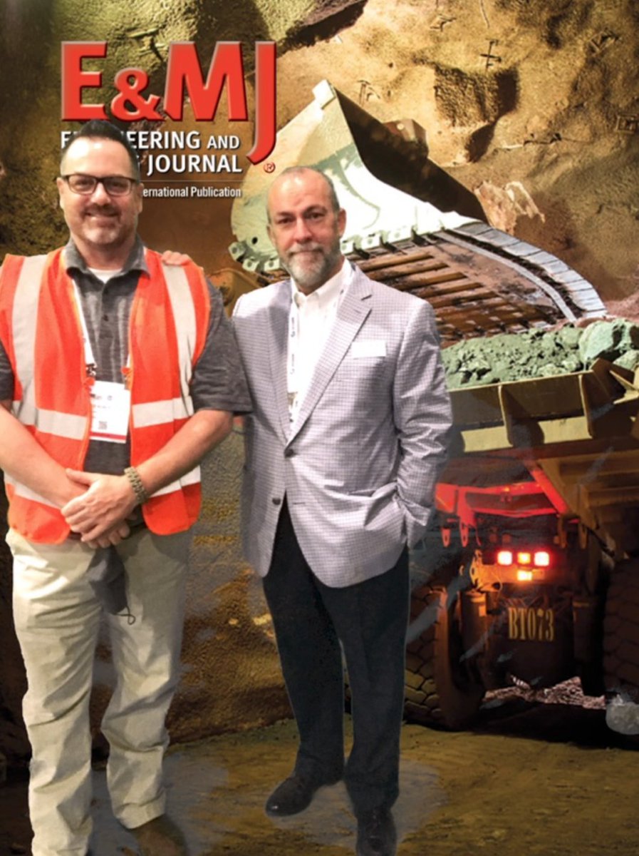 eminingjournal's tweet photo. We're at MINExpo having a great time! Stop by and see us at booth #6056 in C hall near @columbiasteel and @flender. @MINExpo2021 https://t.co/YyPu2QNNeX