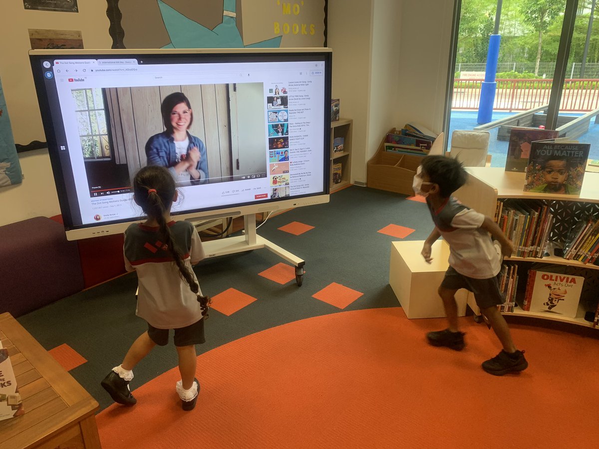<a href="/XCLWA/">XCL World Academy</a> joined schools around the world to celebrate #intetnationaldotday from Singapore! Our EY students decided the message was to just try! #xwareads We love listening to Emily Arrow sing about The Dot by <a href="/peterhreynolds/">Peter H. Reynolds</a>.