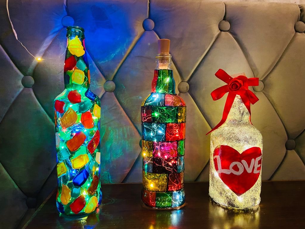 “ Bottle Art “ by My Bhabhi                              #artwork #bottleart #artist #handmade #Collection #ArtistOnTwitter