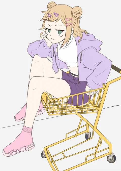 特典イラストで履いてたスニーカー、バレン〇アガの10万くらいするやつっぽいけど、私物なのか借り物なのか、似て非なるものなのか気になった 