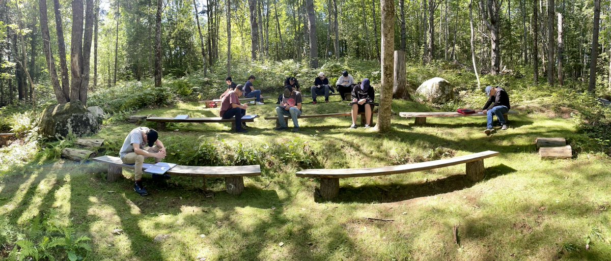 NGRHS Forestry Management students writing their first silviculture quiz is an encouraging sight. @SSRCE_NS <a href="/ssrsbngrhs/">New Germany High</a>