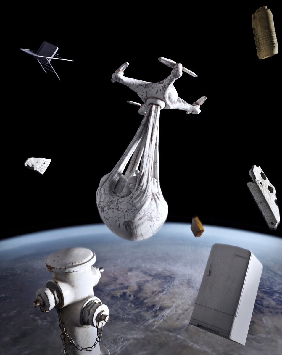 Babydrone in Space #249/324 by <a href="/FedericoClapis/">CLAPIS</a> 🌎