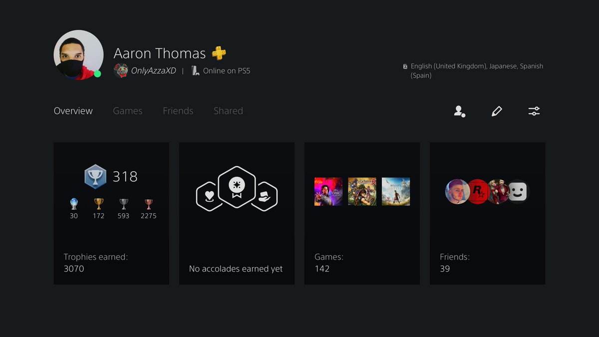 OnlyAzzaXD's tweet image. 30 Platinum trophies! #PS5Share