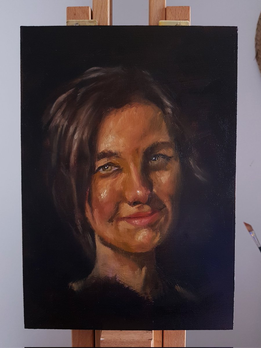 JohnMc555's tweet photo. Alla prima portrait practice! 

#art #oilpainting #portraitpainting #painting https://t.co/Kmzw3drkiw
