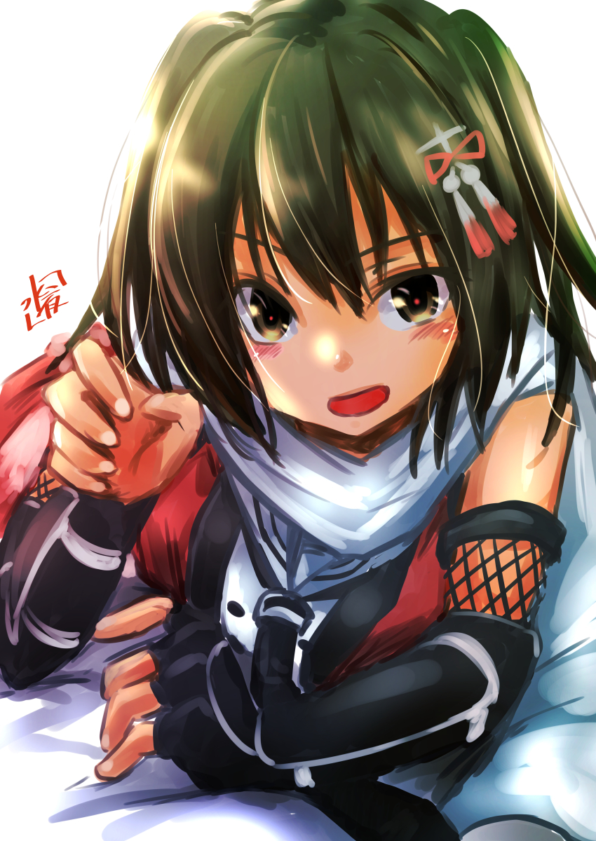 #このタグを見た人はラフ画とその完成絵を見せる 
ワンドロとは言え、下絵がテキトーすぎるw 