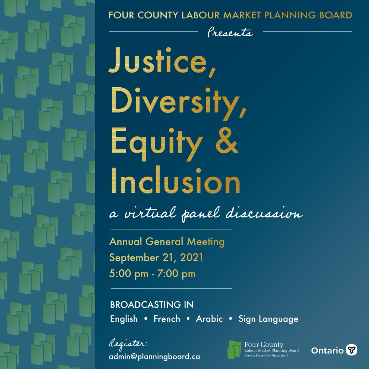 Meet the Panelists for our upcoming Justice Equity, Diversity, and Inclusion - A Virtual Panel Discussion!

Bharath Nangia, Co-founder and CEO of NPX, will be joining us as a panelist. Register today to hear the discussion! 

Email admin@planningboard.ca to register.