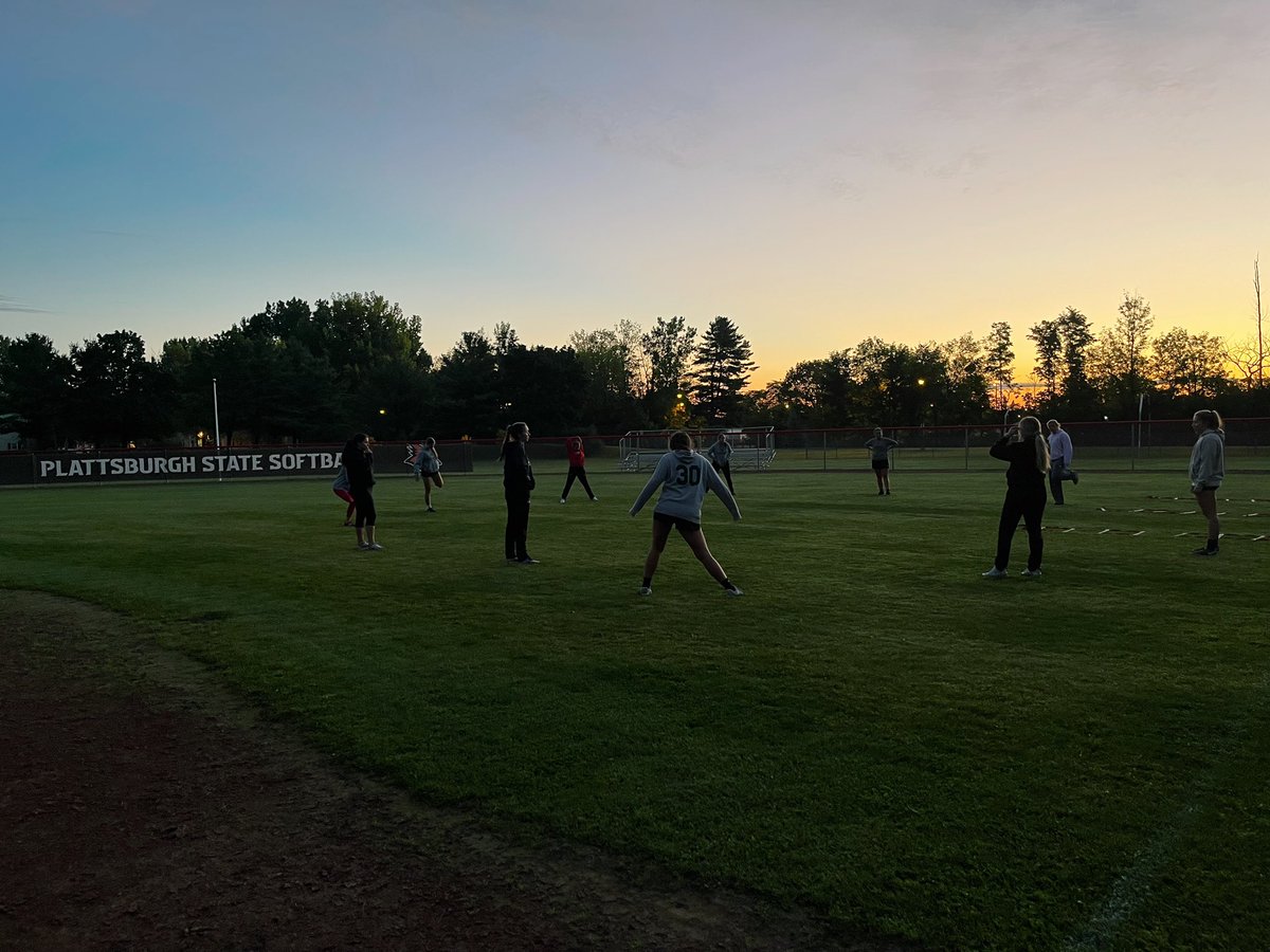 Got to see the sunrise during early morning conditioning 🌞