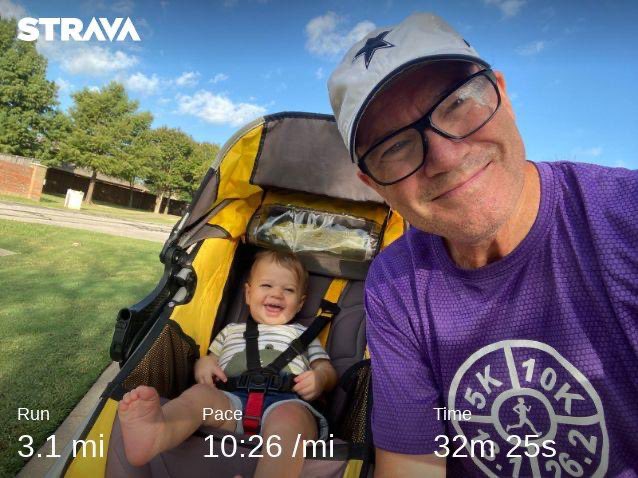 TheNapkinDad's tweet photo. First Stroller Run and Henry’s first 5k. He made it one mile before conking out. I made it 3.1 before I did.
#runningmotivation
#runningstroller
#runningcommunity
##runner
#running
#runnersofinstagram
#marathontraining https://t.co/t4rmP5e6gE