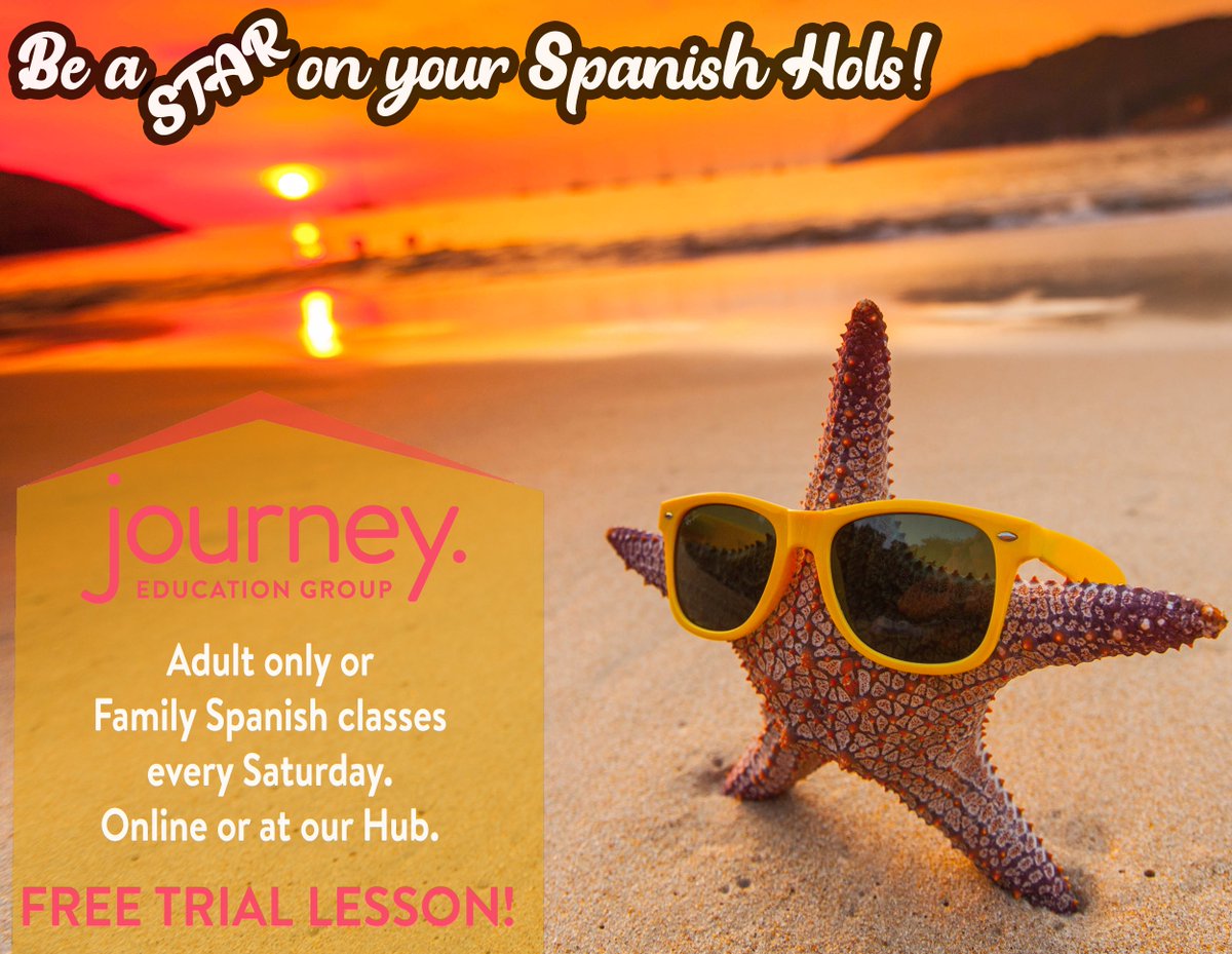 JourneyEdUK's tweet image. We have a great lineup of lessons especially for that holiday you've waited so long for!
Try a trial lesson for ABSOLUTELY FREE!
Adult only class is here: journey.class4kids.co.uk/info/1735
Child/Family class is here: journey.class4kids.co.uk/info/1572
#spanish #doncasterisgreat #languages #education