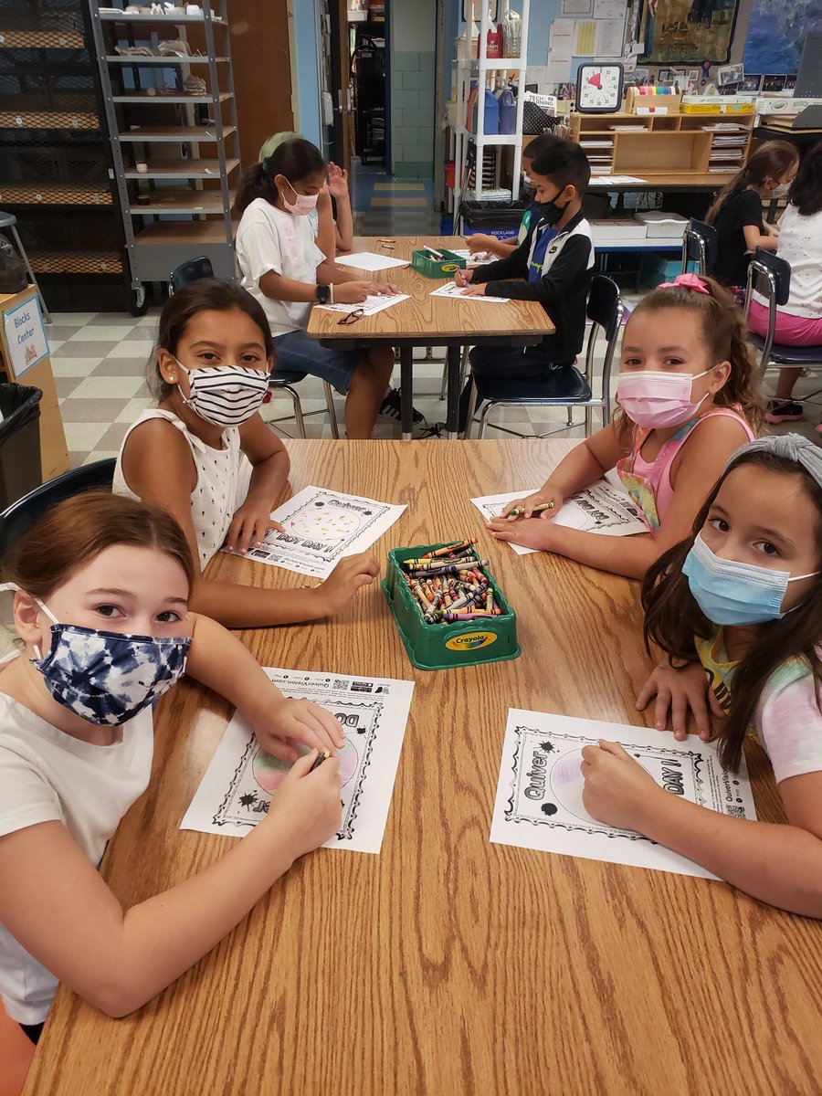 SuffernCSD's tweet photo. Celebrating #ArtsEdWeek at @CherryLaneES with @MrsMacKenzieART - Students are joining in on the @DotClubConnect "Dot Day" celebration using augmented reality and @quivervision to bring drawings to life. #VisualArtsEd #BecauseOfArtsEd @NAEA #MountiePride #SuffernCentral https://t.co/zQ957PQ87A