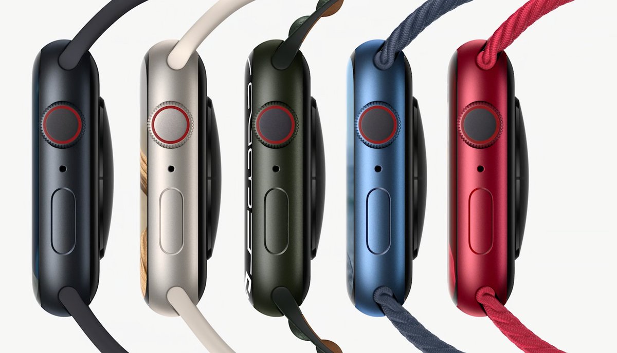 MKBHD's tweet image. Apple Watch Series 7 is a pretty minor upgrade

40% thinner bezels
Display curves slightly over the edges
Softer/rounded corners, larger/brighter display
New: dust resistance
33% faster charging, same battery
5 new colors

$399