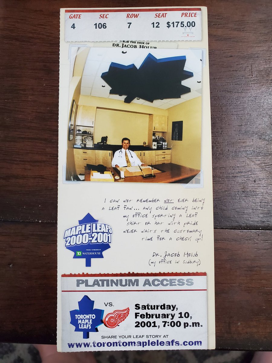 AllyK00's tweet photo. Had 4 of these tucked inside. Boy I come from a big time, hockey loving family @MapleLeafs #hockeyhistory #nhl #throwback https://t.co/w3AOl26vXc