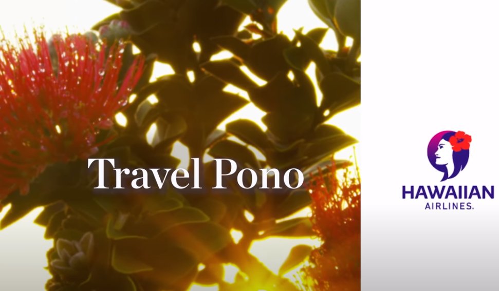 Yesterday, <a href="/HawaiianAir/">Hawaiian Airlines</a>  announced that inbound travelers will be shown the following #TravelPono video via the inflight entertainment system as well as via the wireless streaming function for personal devices.
Yahoo, mahalo Hawaiian Airlines! 
youtu.be/KPcoUjCmhFg