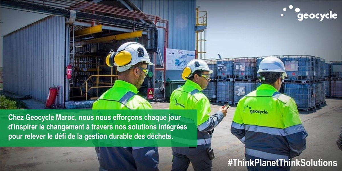 LafargeholcimMa's tweet photo. #Geocycle, filiale de #LafargeHolcimMaroc, est le leader national du traitement des déchets industriels &amp; ménagers. Elle dispose de 4 plateformes de pré-traitement qui proposent des technologies innovantes pour la valorisation et le traitement des déchets.
https://t.co/UDI2iBEB2e https://t.co/bHmE329U59