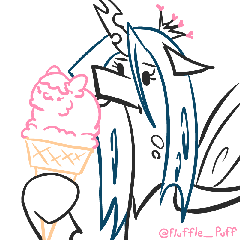 Fluffle Puff On Twitter Stream Doodle Request Of Some Fluffy Ice 