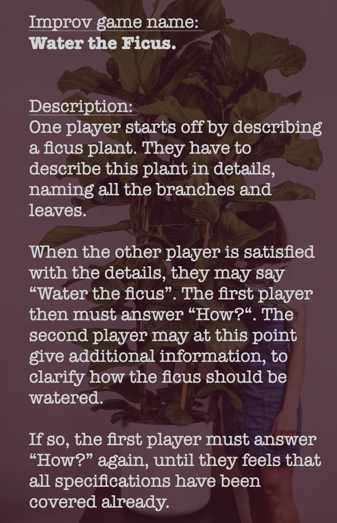 korymath's tweet image. I made a bot improvise for 1000 hours and then asked it to come up with a few short-form improv games of it&apos;s own. Here&apos;s the first three...
