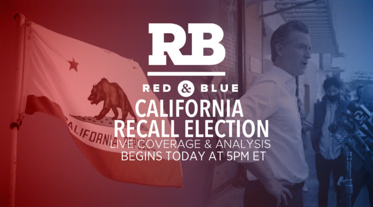 HeatherHoury's tweet photo. Will Newsom hold onto his seat? Stream live coverage of the CA Recall now @CBSNews anchored by @Elaine_Quijano &amp; @edokeefe https://t.co/PQy5G0GM1g