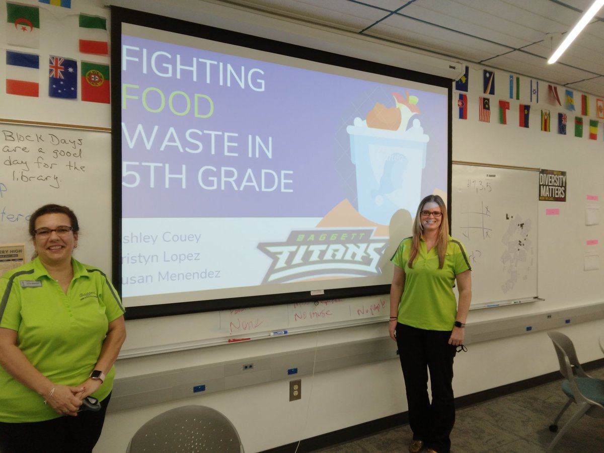 5th grade teachers, Ms. Couey and Ms. Menendez,  worked to enhance learning for all <a href="/GwinnettSchools/">Gwinnett Co. Schools</a> students as they shared their Food Waste Warroirs PBL, with Gwinnett teachers, at the Green and Healthy Schools kick off meeting tonight. <a href="/BaggettTitans/">Baggett Titans</a>