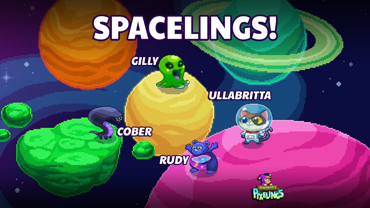 Outerminds's tweet photo. Spacelings are back! Login event starts September 17th!
- Free Cober skin + copy
- Refined player-made balance changes
#pewdiepie #pixelings https://t.co/AK1Xx8Wmbq