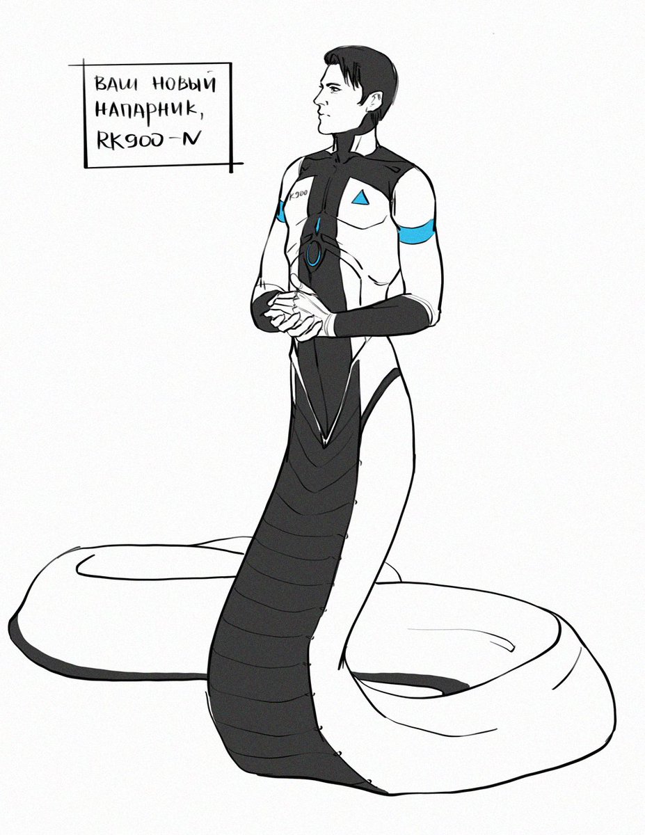 nerioneraso's tweet photo. Я сегодня страшный ксенофил!
И хреновый комиксист, потому что вообще хреновый)
В комментах с @SoletSerCro решили, что нам нужно кибер!нага!АУ!RK900
#DetroitBecomeHuman #GavinReed #RK900
#reed900 #nagaRK900 и #everydayDetroit канеш https://t.co/tScKRl2qEE