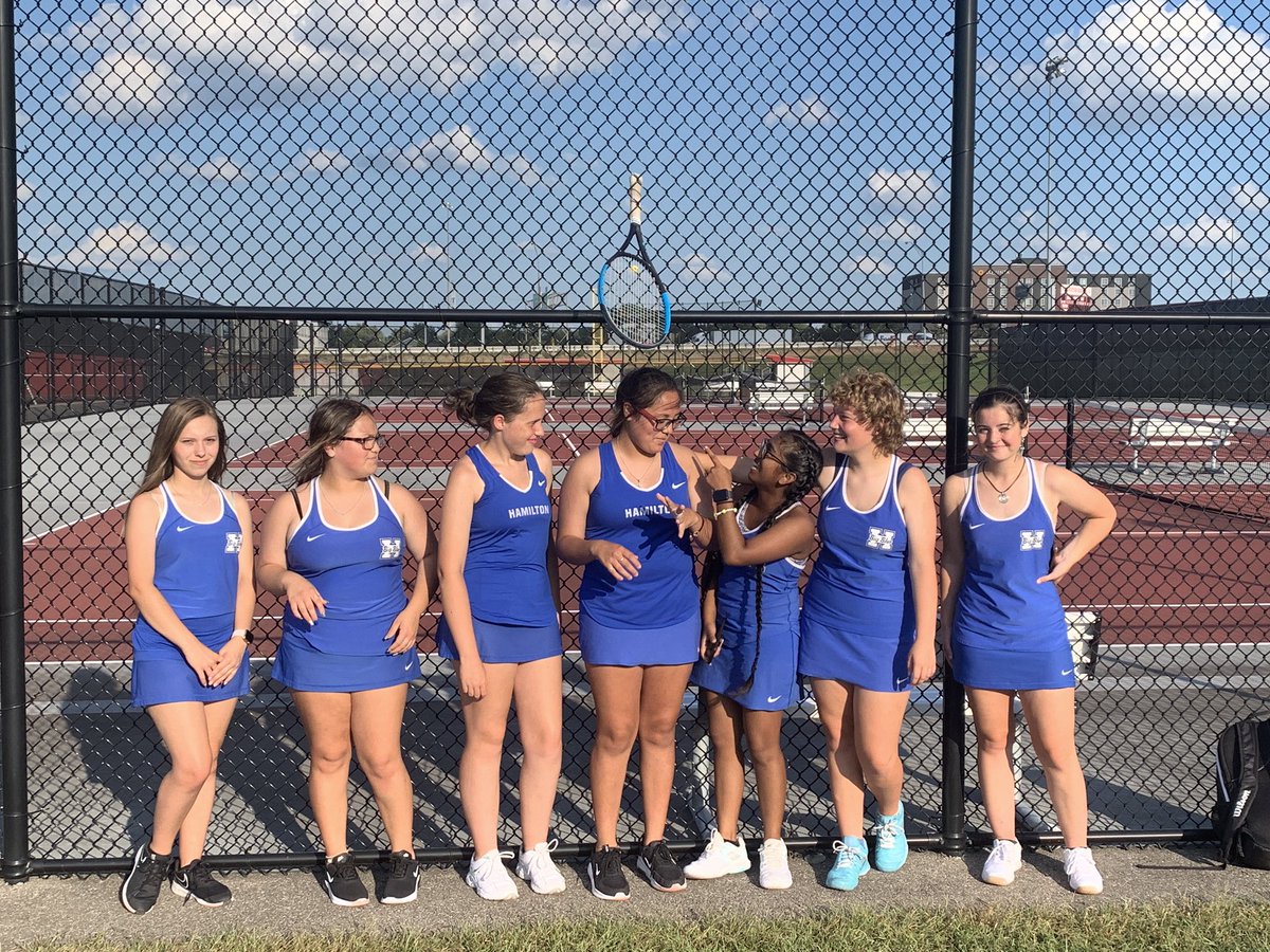 BigBlueLadiesT1's tweet photo. Amazing win today by Scarlett Mejia!! Great match against Princeton from every member of the Hamilton High Tennis team!! We played with class! 💙🤍 https://t.co/VF4Sh4Qh0K