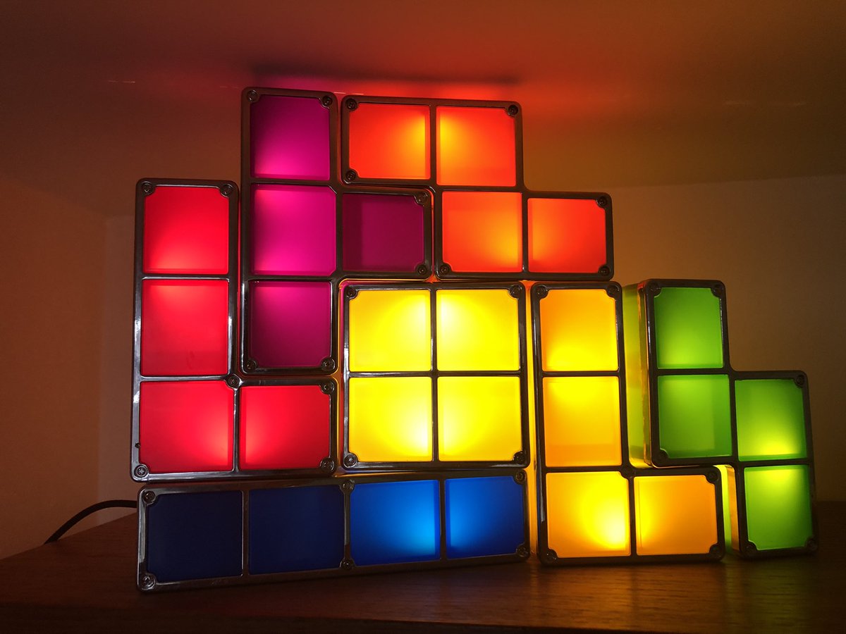 Brain_Chain's tweet image. A little bit worse for wear for being at the office untouched for 20 months but it still works! #TetrisLight #thinkgeek