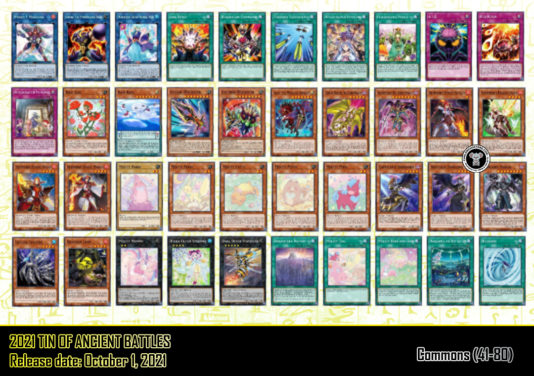 CarlonchoStore's tweet photo. 2021 Tin of Ancient Battles (2/2)
Lista completa de los Megatins de este año

.
-Fecha: 1 de Octubre 2021
#Yugioh #YGO #TCG #遊戯王 https://t.co/pSL71FMuzv