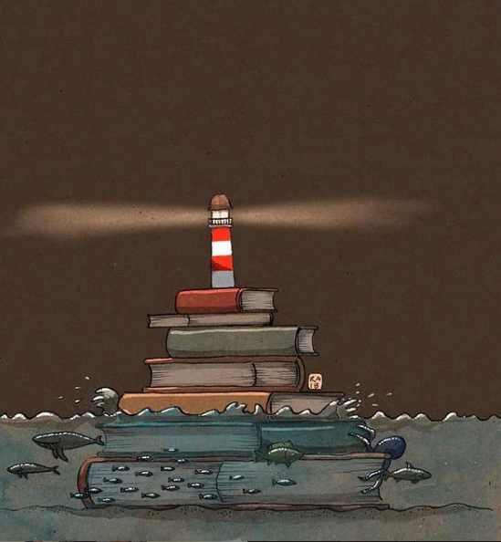 Los #libros también son faros en la noche y nos llaman desde la #horabruja ift.tt/3ElfKWy