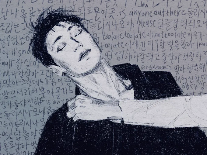 언젠가 마주할 빛을 잦아 

#ATEEZfanart #최산 