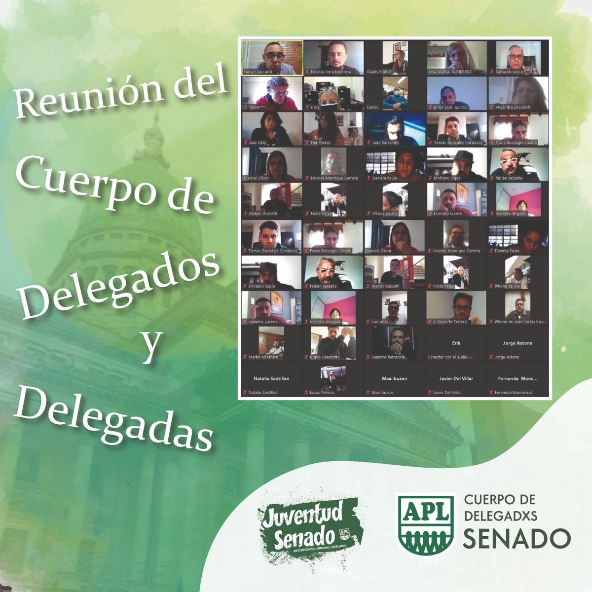 Reunión del Cuerpo de Delegados y Delegadas.