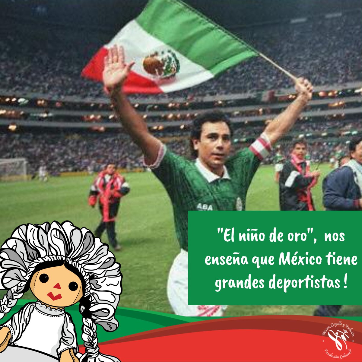 MTradicion1's tweet photo. Hugo Sánchez !! Un mexicano que nos llena de emoción presentar y nos recuerda que SER MEXICANO ES UN ORGULLO 🇲🇽😎⚽🥇 https://t.co/Qkpxik1zvB