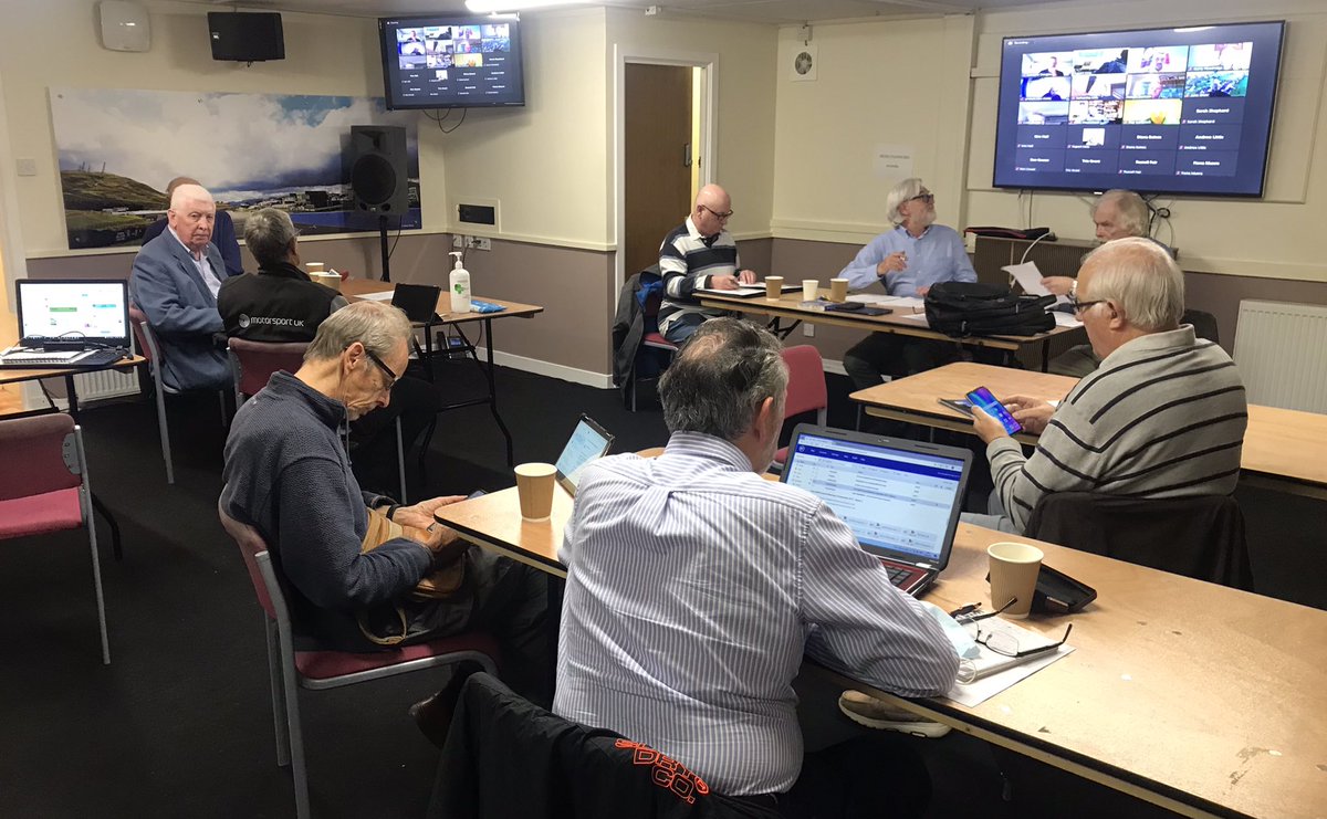 Delighted to be hosting the first hybrid Scottish Association of Motor Sports Clubs meeting in almost 2 years <a href="/krcircuit/">Knockhill Circuit</a>. Half of the clubs present and half via zoom. <a href="/ourmotorsportuk/">Motorsport UK</a>