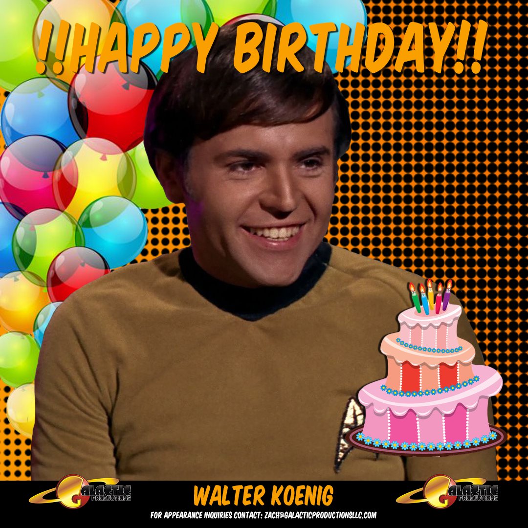 Please join us in wishing Walter Koenig a very Happy Birthday! 