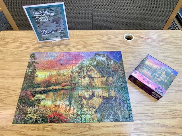MillburnLibrary's tweet image. Wow, this puzzle took a LONG time for our patrons to finish. But look how amazing it is! New puzzle, coming up! #puzzletable #millburn #libraries