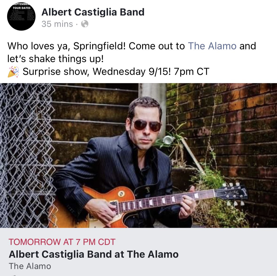 SURPRISE SHOW!
#albertcastiglia #blues