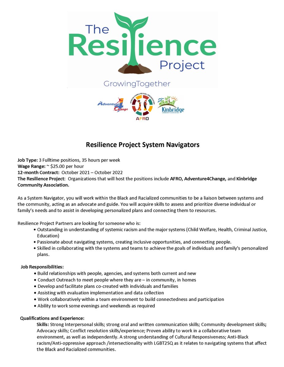 jkdstodds's tweet image. Exciting Opportunity to influence system change! Please share with your networks #systemnavigation #resiientcoummunities @bounceforwardwr