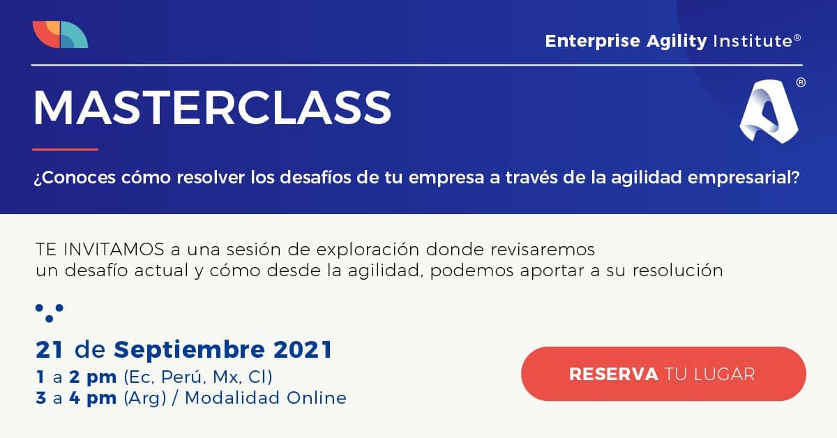 Vengo a invitarles a esta masterclass en la que revisaremos un reto de agilidad empresarial.
regístrate aquí -> us06web.zoom.us/meeting/regist…