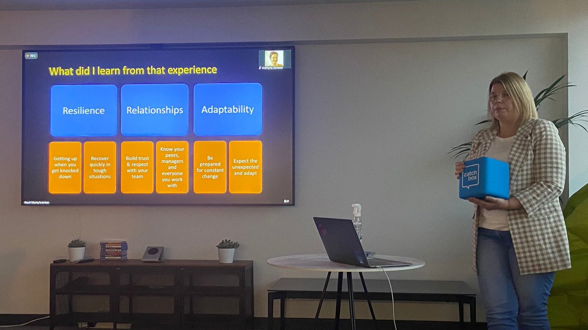 Such a useful &amp; insightful talk from Janine Crosbie on her journey into engineering leadership 👏👏