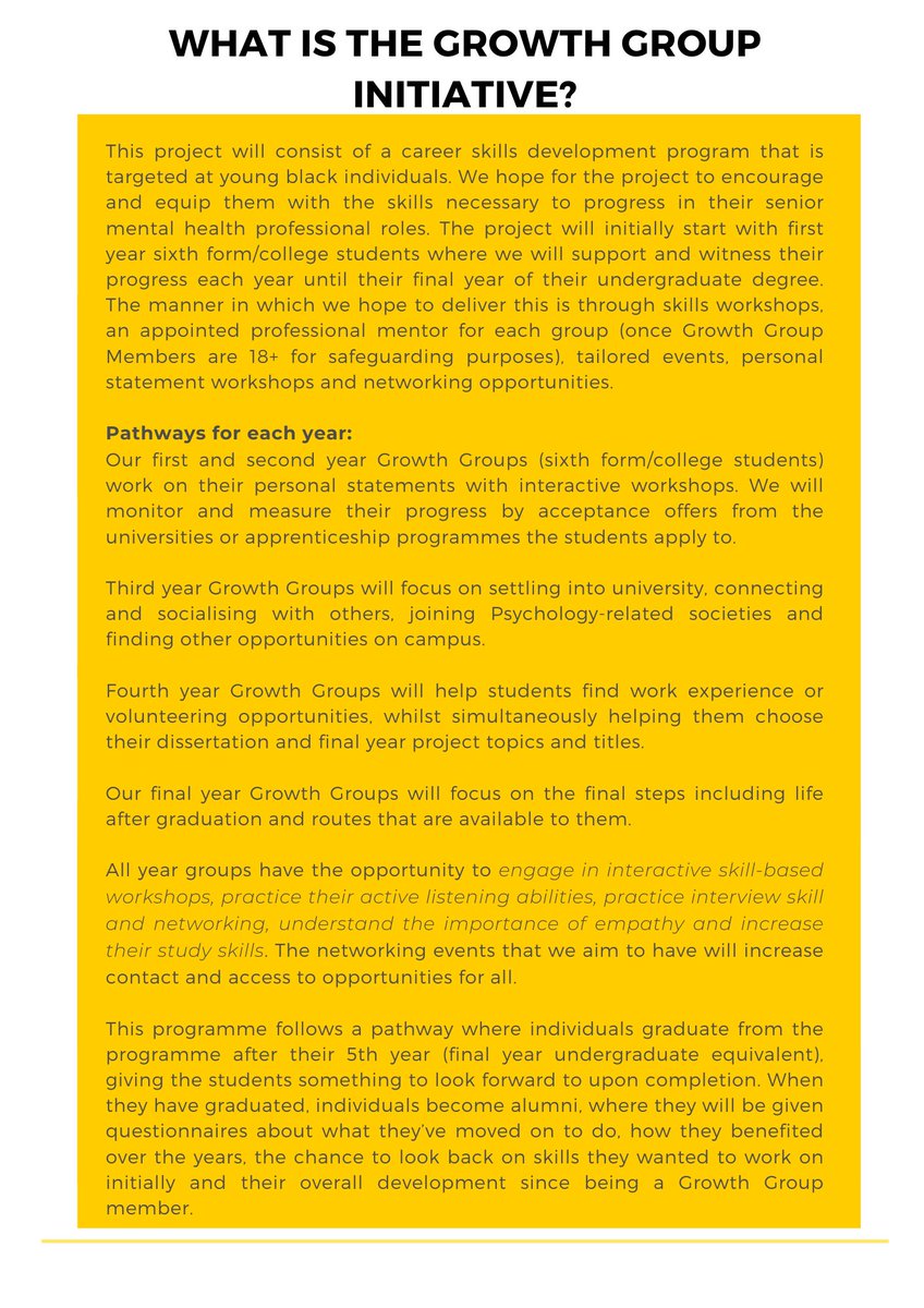 ‘GROWTH GROUPS’ applications are out now!!! 
Click on the link in our bio to apply! DM us if you have any questions! 

#growthmindset #psychology #psychology #tbmi