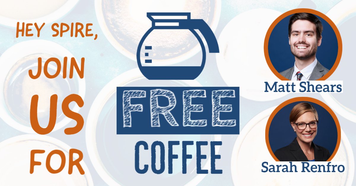 PensionFundCC's tweet image. Attending the #SpireConference this week and need a pick-me-up? Be sure to drop by and see Area Directors Matt &amp;amp; Sarah for some free coffee! They'll also be glad to answer any of your questions about how we can support your financial present and grow your financial future!