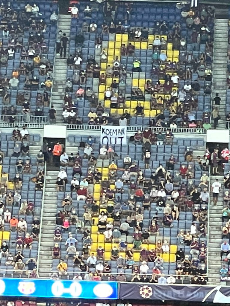 spørge Trænge ind Ørken ARA Esports on Twitter: "Una pancarta demana la destitució de Koeman al  Camp Nou https://t.co/FAQBsPxh9L https://t.co/FH6tgNF8gR" / Twitter