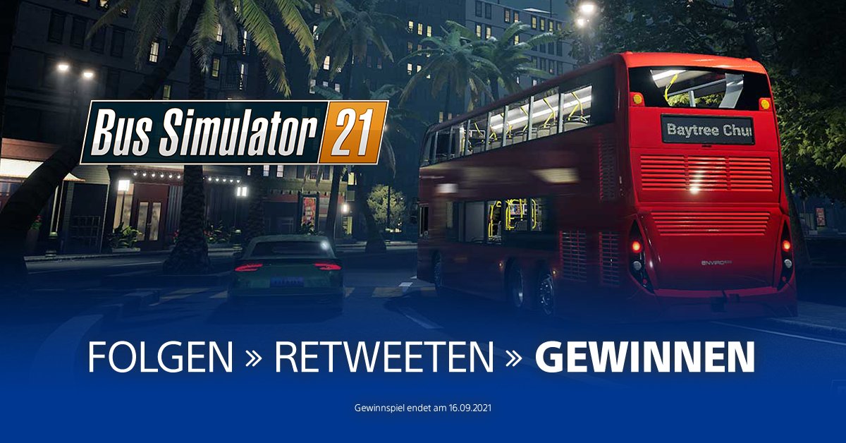 Legt eure eigene Route fest:  Wir verlosen zehn Codes für 🚌 #BusSimulator21!

TNB: play.st/3nBjKwi #PS4