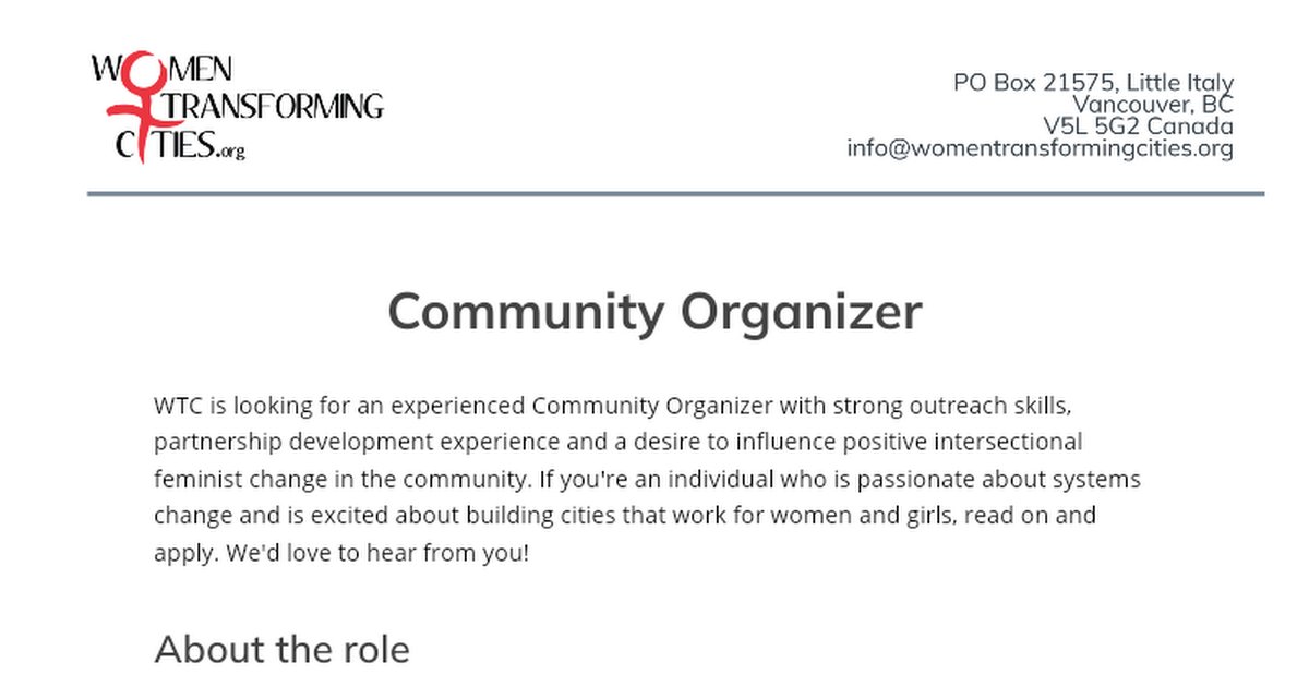 Women Transforming Cities tweet media