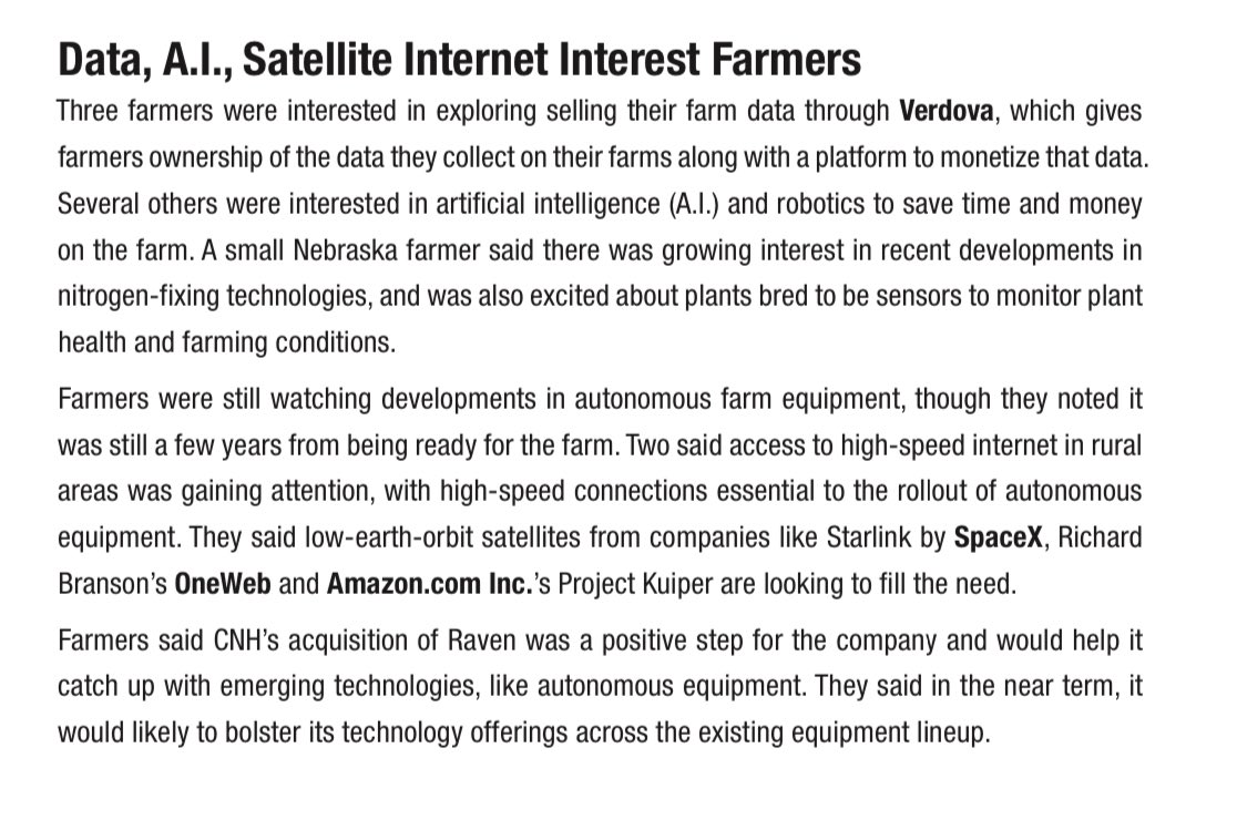 VerdovaAg's tweet photo. Honored to be featured in an article on the future of ag technology in OTR Global!

Verdova cleans and aggregates ag data and takes it to market. Best of all, 85% of the profits stay were they belong — with our growers.
#dataharvest #growersfirst https://t.co/rXN2jjsqMM