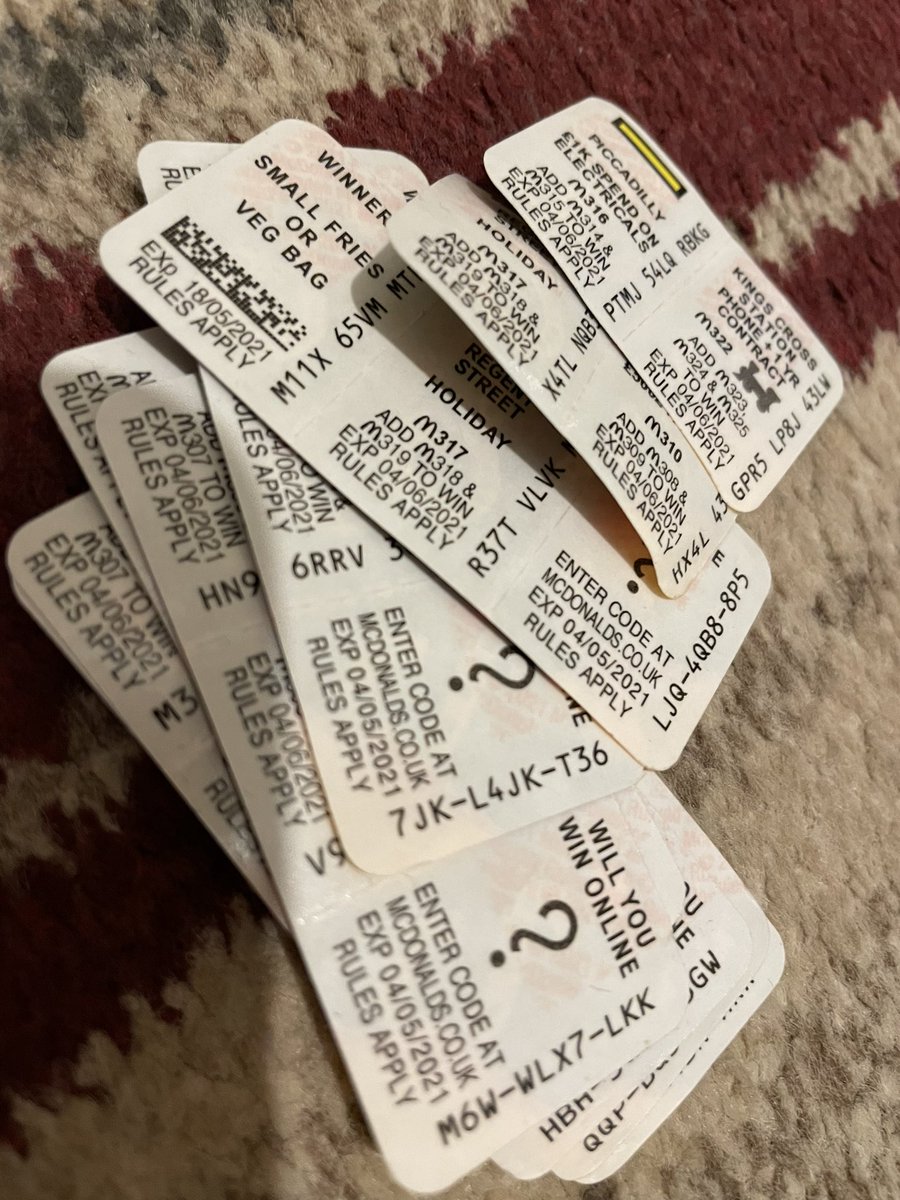gahellis's tweet photo. What’s going on #McDonalds all dates on the #McDonaldsMonopoly are out of date 🤦🏼‍♂️😳 https://t.co/YsIWrLhsVd