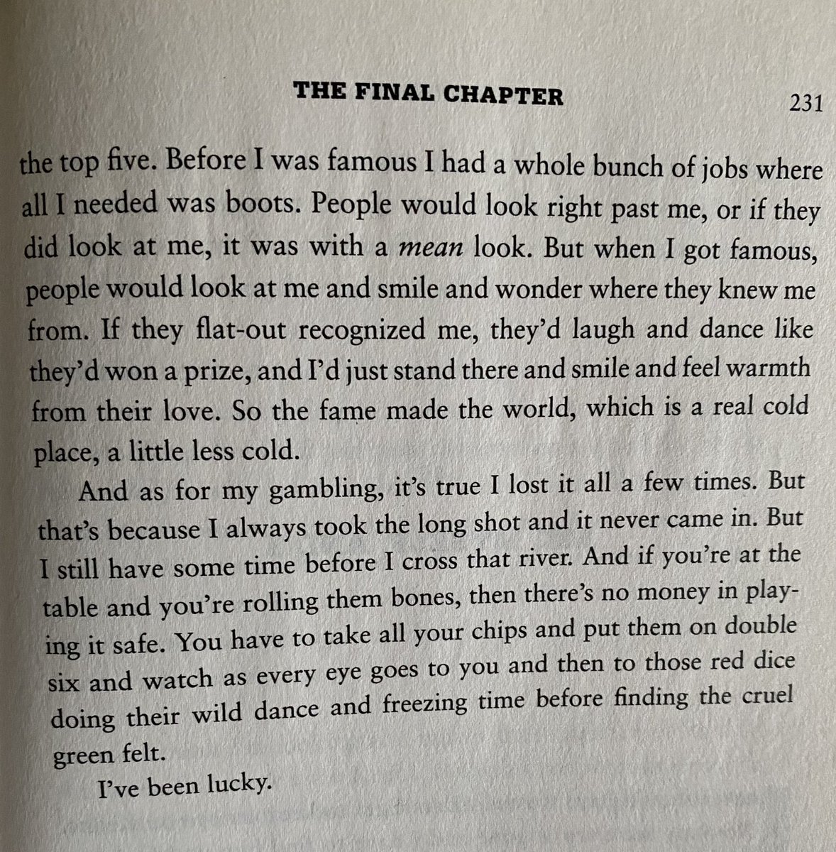 I think about these two and a half pages from Norm Macdonald’s book constantly. When I reviewed it, I wrote that they would “make for a fine eulogy”—and I swear I didn’t mean anything by it. But they do.