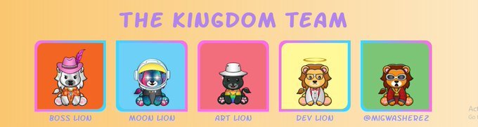 A project I’m excited for is @LionKingdomNFT 

Costs .03 mint and their roadmap offers custom lion physicals, 25% royalty payout to holders, a $100,000 giveaway pool, and breeding to make Lion Cub #NFTs!

 All on top of being the cutest project I’ve seen🦁💜

 #LionKingdomNFT
