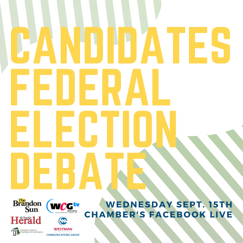 On Sept 15th at 7pm, be on our Facebook page to catch the LIVE debate for our riding of Dauphin-Swan River-Neepawa. 

<a href="/thebrandonsun/">The Brandon Sun 🇨🇦</a> <a href="/WCGtvBDN/">WCGtv</a> <a href="/dauphin_herald/">Dauphin Herald</a>  @BdnChamber <a href="/730CKDM/">730 CKDM</a>