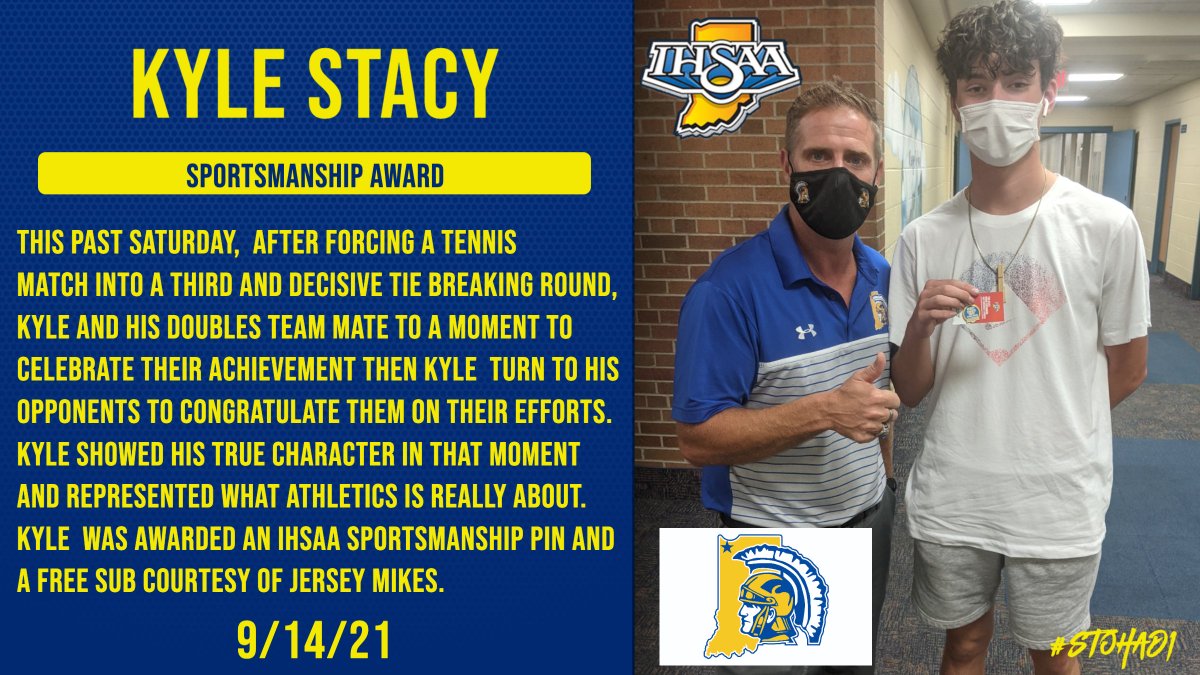 stohAD1's tweet photo. @IHSAA1 @jerseymikes @HHSTrojanTennis  @BoosterClubHHS @HighlandHighHHS @OfficeStoh @HHS_FanSection https://t.co/PmqBaHPmkv