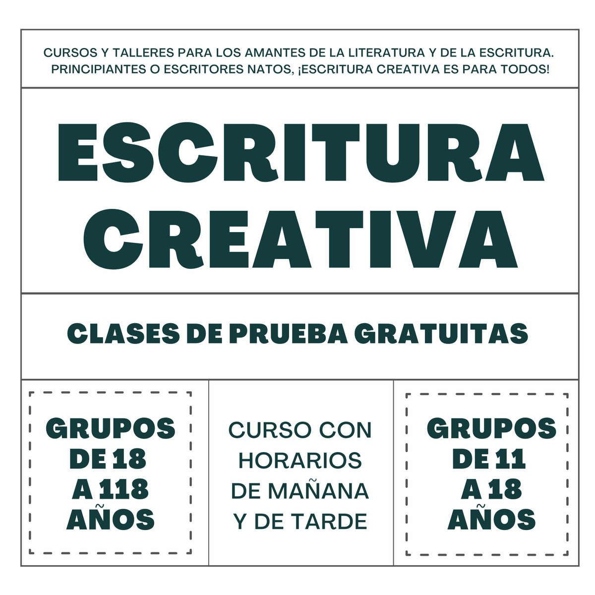 EscAtlantida's tweet photo. Clases de prueba gratuita: 

👉 Miércoles 15 a las 11h para adultos a partir de 18 años
👉 Jueves 16 a las 17h para jóvenes de 11 a 18 años
👉 Jueves 16 a las 18:30h para adultos a partir de 18 años

Puedes apuntarte escribiéndonos en redes, por email, o por teléfono! https://t.co/BgsohywWZZ